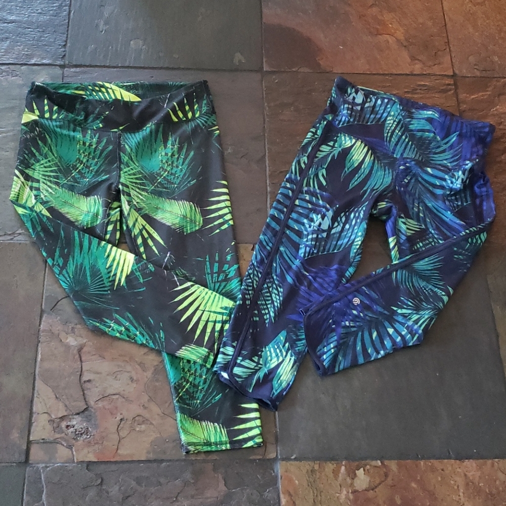 Great condition tropical print leggings